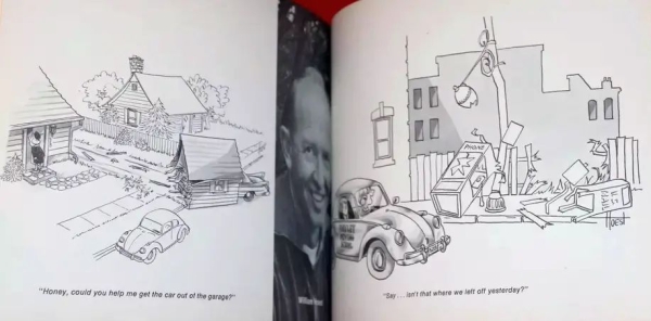 Volkswagen "Think small" VW Beetle Cartoon-Book 1967 (4886)